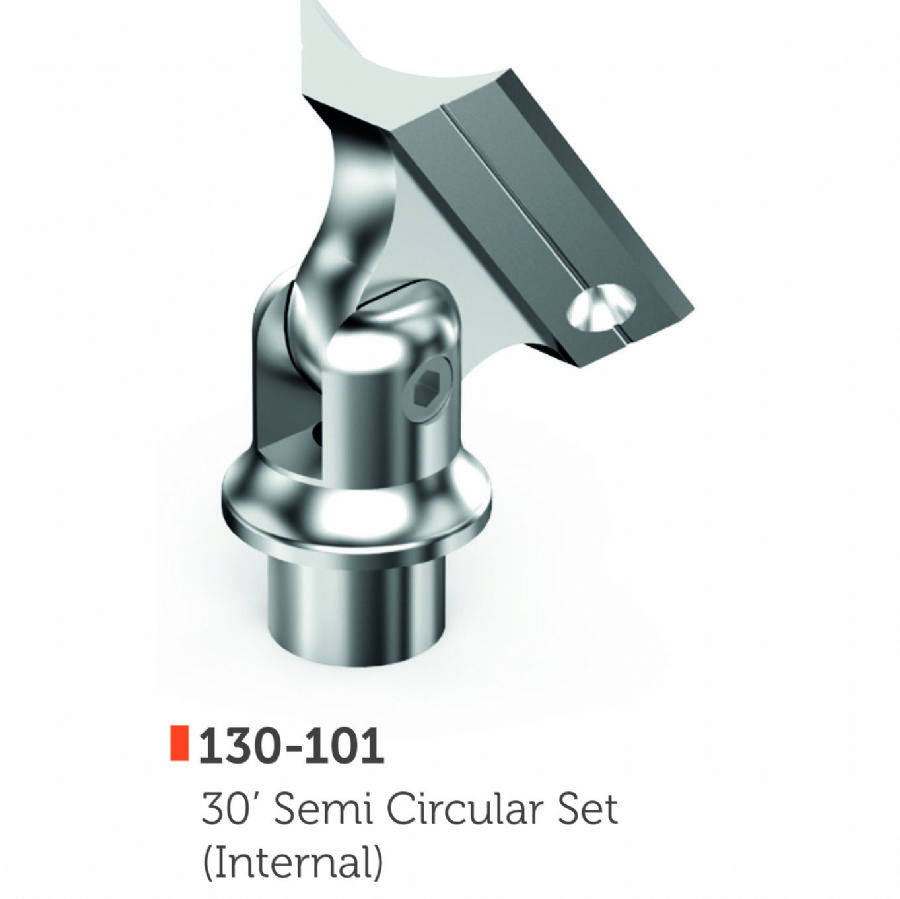 Nosači rukohvata (polukružni set) 130-101 — Ø30 mm